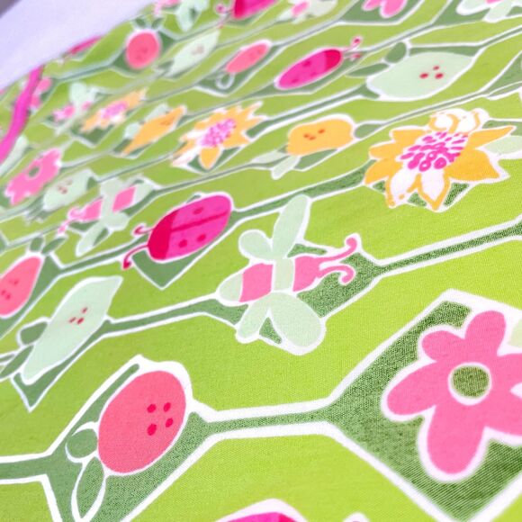 ~ Lilly Pulitzer 6x Girls Floral Sundress* Sleeveless Green Fruit Ladybug Summer - Picture 4 of 13